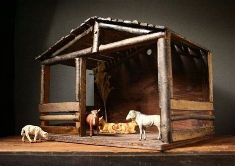 Handcrafted Wooden Nativity Manger