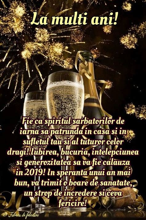 Felicitari de anul nou 2019 - La mulți ani! | An nou fericit, Anul nou, New year wishes