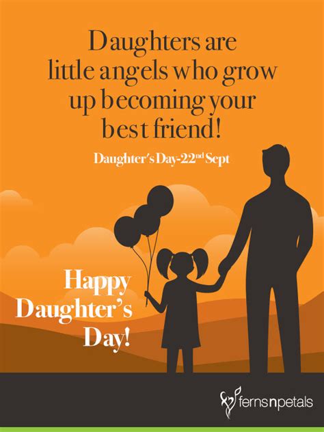 30+ Unique Quotes and Messages to wish Happy Daughters Day - Ferns N Petals