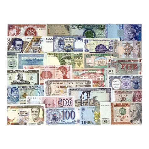 50 Banknotes from 50 Countries // World Paper Money Collection // Choice Uncirculated Condition ...