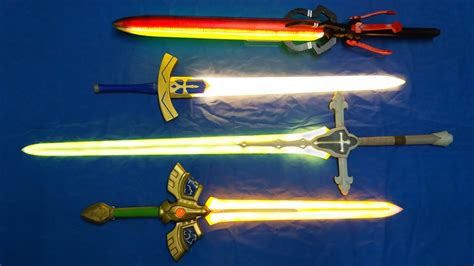 Magic LED swords for cosplay - Sword of seals, Excalibur, Balmung, Attila - YouTube