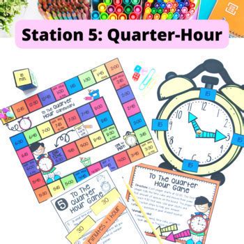 Telling Time Game - Time to the Quarter-Hour | Math Review & Intervention