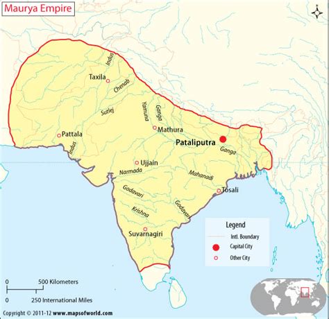 Ashoka Empire Map