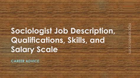 Sociologist Job Description, Skills, and Salary