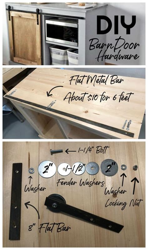 DIY Barn Door Hardware from Washers | Diy barn door hardware, Diy door ...