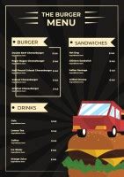 Customize for free this Vintage Food Truck Company Menu template
