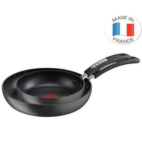 Tefal Hard Anodised 20cm/26cm Twin Frying Pan Set Titanium Non-Stick Frypan | Tefal Online ...