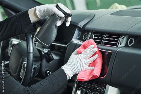 automobile detailing service. Car interior cleaning Stock Photo | Adobe Stock