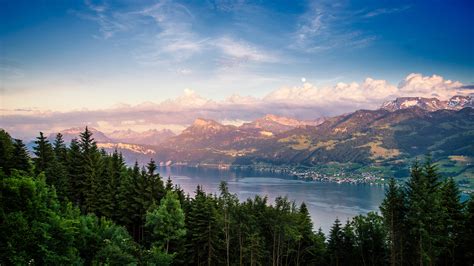 Lake Zurich in Switzerland Landscape 4K Wallpapers | HD Wallpapers | ID #30358