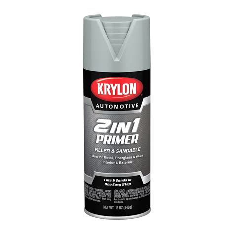 Krylon Automotive 2-In1 Hi-Build Primer, Gray, 12 oz. - Walmart.com - Walmart.com