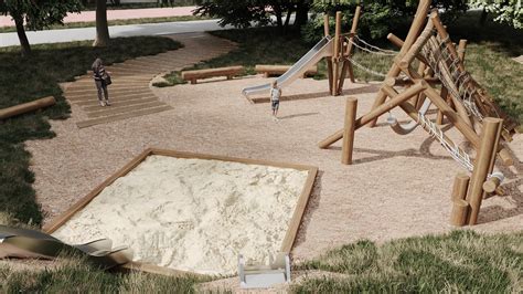 Wooden playground :: Behance