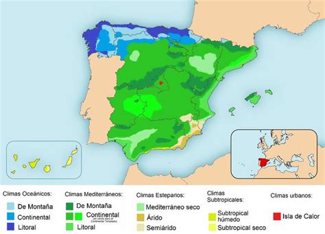 Climates of Spain | Spain, Plants map, Map