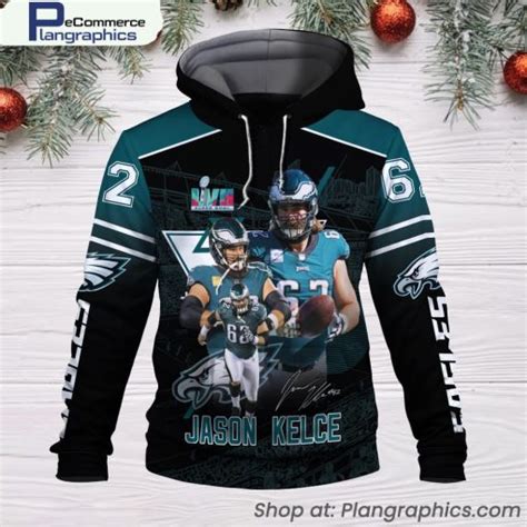 Jason Kelce Philadelphia Eagles NFL Super Bowl 2023 Hoodie 3D Printed ...