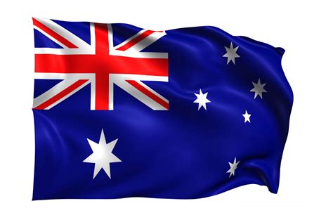 Australia Waving flag Realistic Transparent Background 15309615 PNG