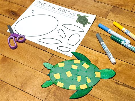 Turtle Printable Craft Ocean Paper Craft Indoor Preschool - Etsy Canada