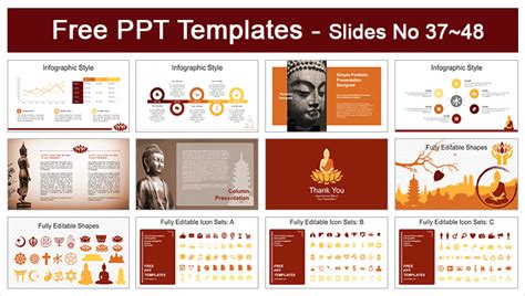 Monk Buddhism Meditation PowerPoint Templates - Slidesgo templates