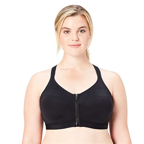 Underwire Front-Zip Plus Size Running Sports Bra - WF Shopping