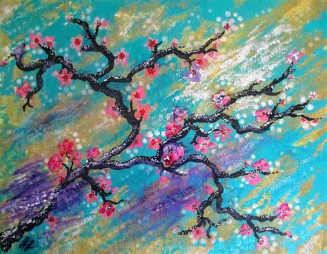 Sakura Cherry Blossom Painting by Lynn Raizel Lane - Pixels