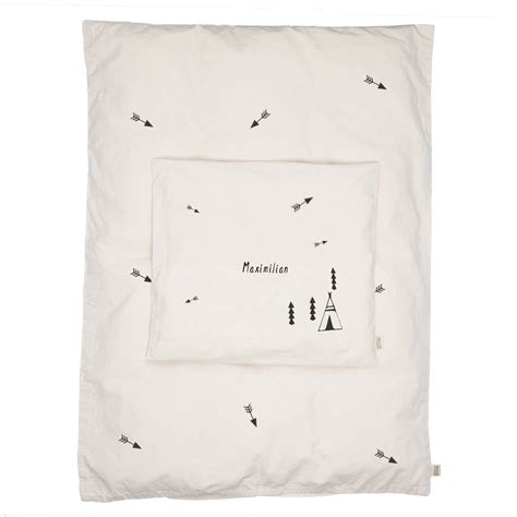 Woodland Arrows Personalised Cot Bedding With Name By Minna's room | notonthehighstreet.com