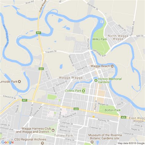 Wagga Wagga Map Free Download