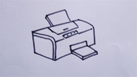 How to draw a printer/easy drawing step by step/printer drawing for kids - YouTube