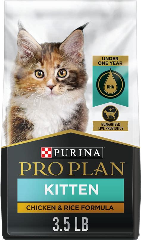 Purina Pro Plan Focus Kitten Chicken & Rice Formula Dry Cat Food, 3.5 ...