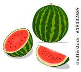 Free Image of A watermelon slice and quarter | Freebie.Photography