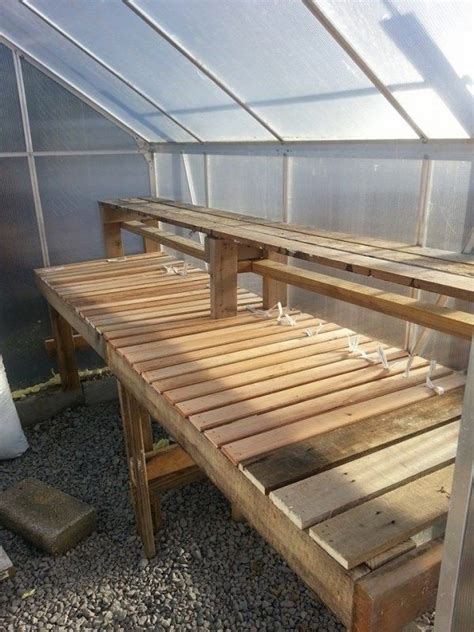 Greenhouse Benches - Foter | Diy greenhouse shelves, Diy greenhouse ...