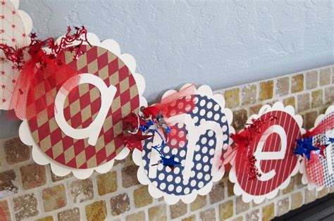 Everyday Celebrations: Finished Project: America Banner Using the Cricut