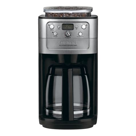 Cuisinart Grind and Brew 12-Cup Black and Chrome Programmable Coffee Maker at Lowes.com