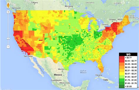 USA gas prices map....$1.65 and blow... | Motorcycle Forum