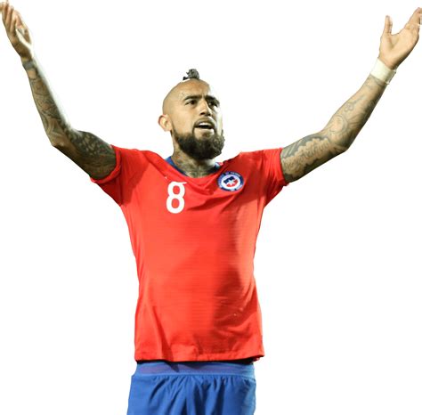 Arturo Vidal Chile football render - FootyRenders