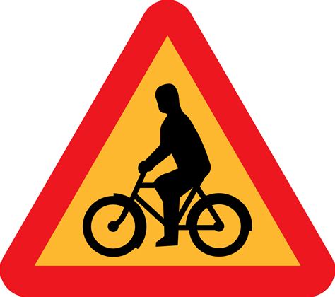 Clipart - Bicycles Roadsign