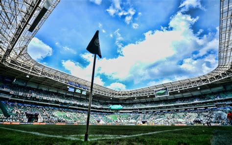 Download wallpapers Allianz Parque, match, Palmeiras Stadium, corner ...