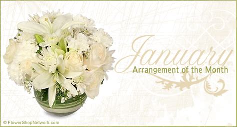 January Flower Arrangement of the Month