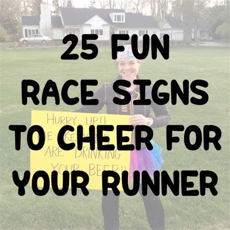 Runs for Cookies: 25 Fun Race Signs to Cheer for Runners