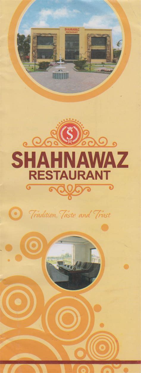 Shahnawaz Restaurant Menu - Food Pakistan