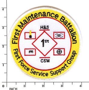 USMC 1st Maintenance Battalion PATCH Marines 1st Maint Bn vehicle repair, upkeep | eBay