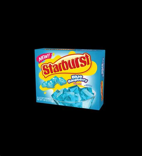 Starburst Blue Raspberry Gelatin, 6 serve