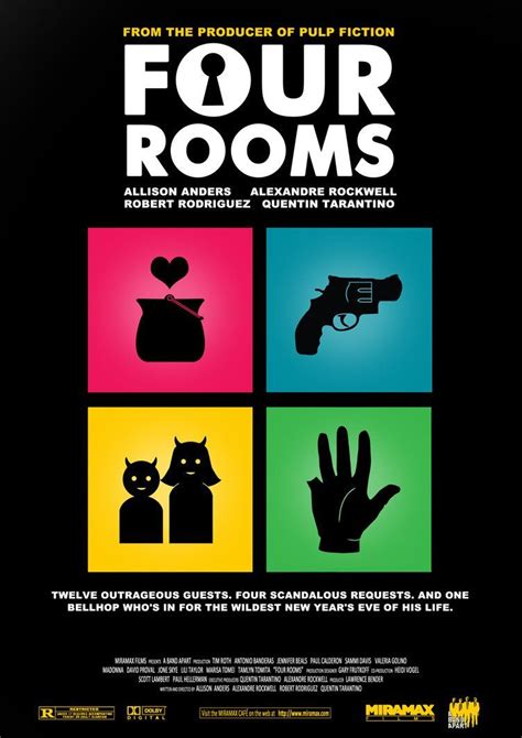 Quentin Tarantino - Four Rooms | Four rooms, Quentin tarantino movies, Quentin tarantino