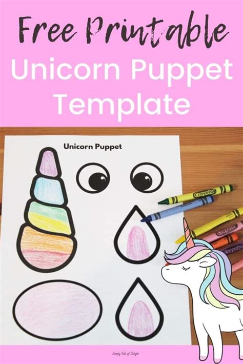 How to Make a Unicorn Paper Bag Puppet (with Free Template!)