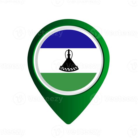 Lesotho flag country 16595127 PNG