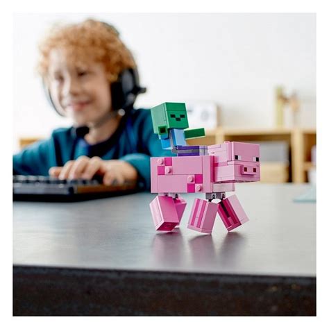 Lego Minecraft Big Fig Pig With Baby Zombie – Dinoo