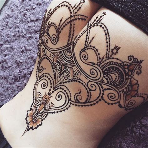 Henna Lower Back Tattoo