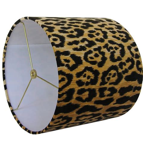 Velvet Animal Print Lamp Shade, Medium | Chairish