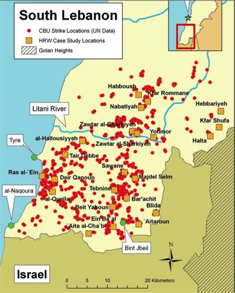 Maps related to Israel-Lebanon War, 2006 - Just World Educational