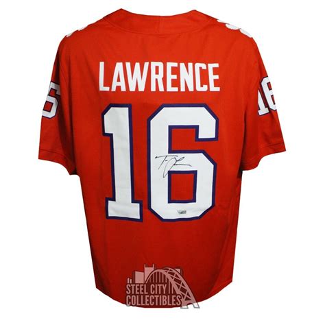 Trevor Lawrence Autographed Clemson Tigers Orange Nike Football Jersey ...