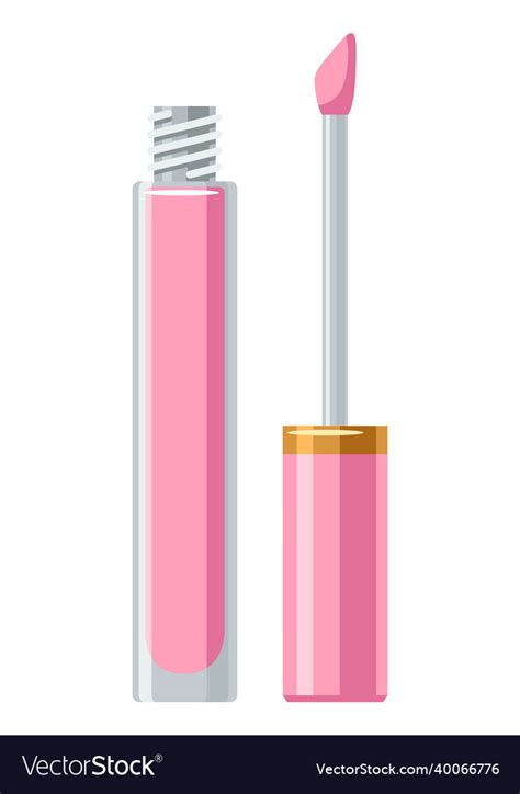 Lip gloss make up item beauty Royalty Free Vector Image