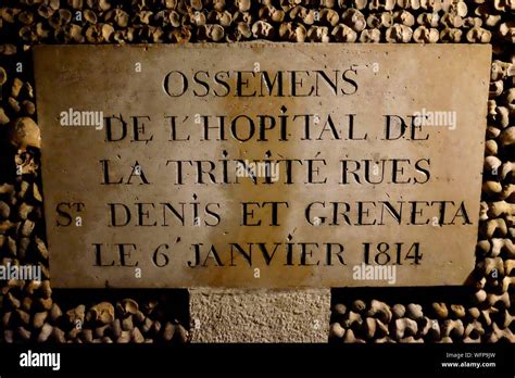 France, Paris, the Catacombs, bones Stock Photo - Alamy