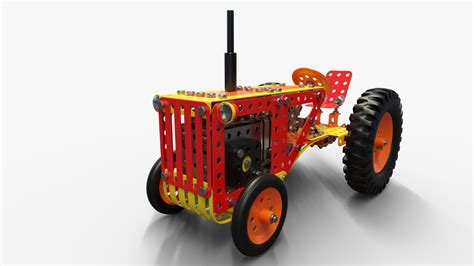 Metal Toy Kit Tractor Model - TurboSquid 1820484